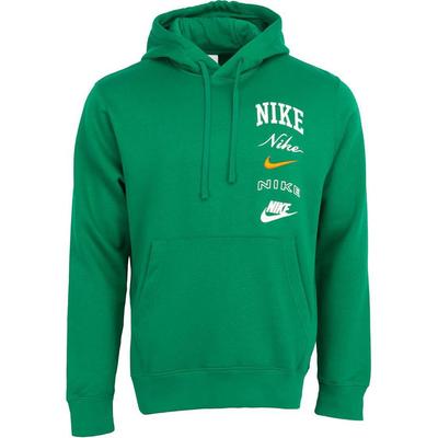 Худи Club Fleece с принтом логотипа и кулиской Мужские худи Зеленый FN2634-365