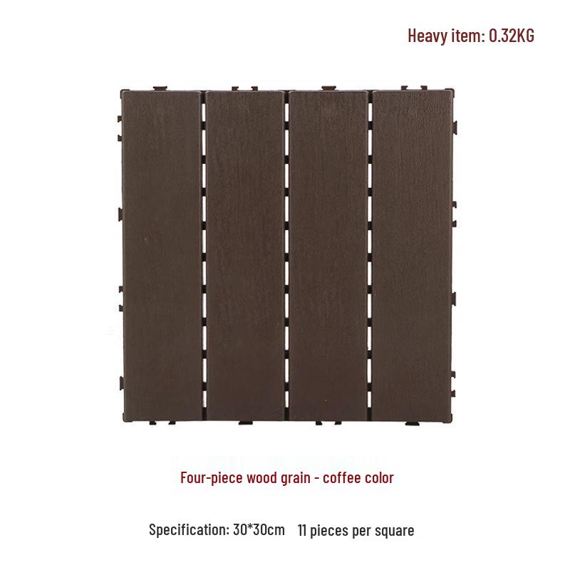 Замковое 30x30 Напольное покрытие из композитного пластика для улицы (Сад/Балкон)