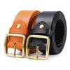 Ретро ремень мужской из натуральной кожи с пряжкой ремень мужской повседневный универсальный ручной работы мужские брюки