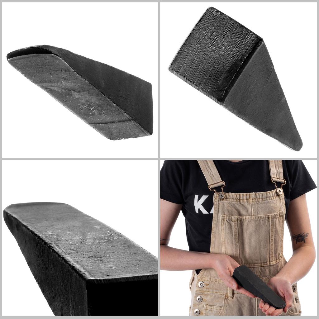 Кованый клин KADAX для раскалывания дров, прочный стальной разветвитель 1 кг