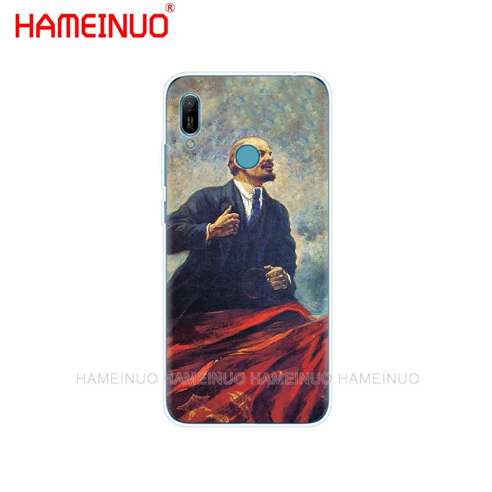 Силиконовый чехол для телефона huawei Y5 Y6 Y7 Y9 PRO PRIME 2019 honor 8s 8a 20 LITE PRO 10i view 20 V20 lenin флаг Советского Союза