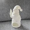 Unpainted Christmas Candle Holder 3D Printed Gnome Shape Candle Holder  Christmas Table Decor