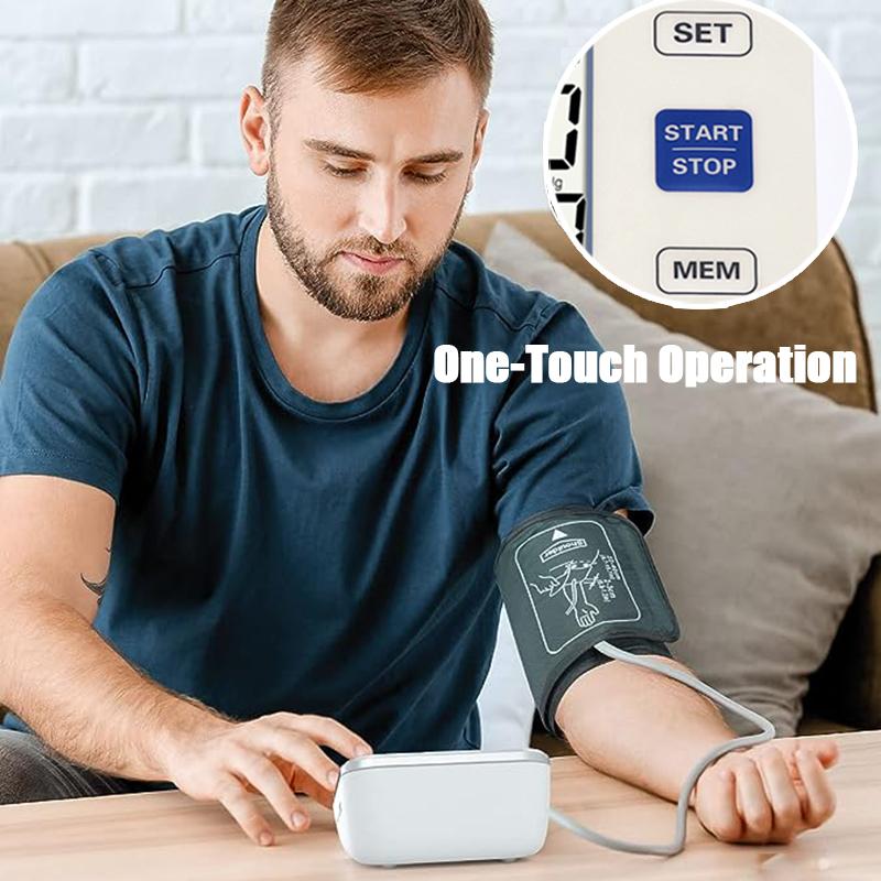 Монитор артериального давления на руке с голосовым автоматическим профессиональным медицинским портативным тонометром Цифровой тензиометр Монитор сердечного ритма