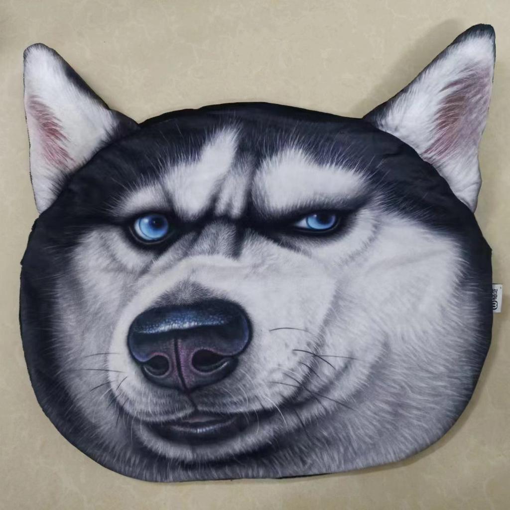 35x36 см 3D Милая подушка для сна в виде кошки, собаки, офиса, чехол для подушки, мультяшная плюшевая мягкая игрушка, детская кукла, моющаяся, для дома, дивана, автомобиля, чехол для подушки