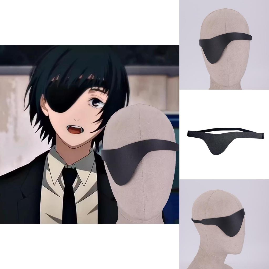 Маска для глаз для косплея Человек-бензопила Аксессуар для поклонников аниме из премиального материала для косплея для взрослых