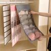 Double Sided Underwear Bra Socks Storage Bag Folding Hanging Clothes Organizer for Wardrobe Saving Space Tidy