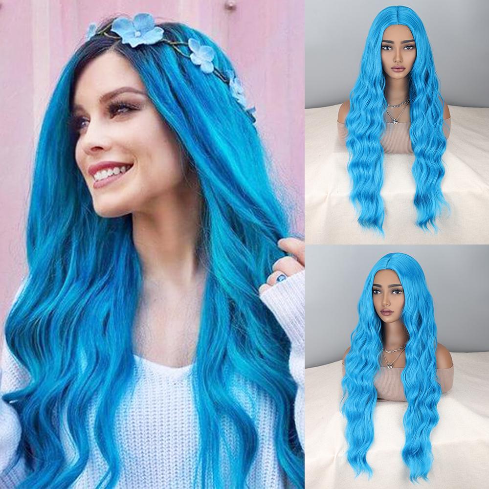 Синтетический натуральный длинный волнистый парик для наращивания волос коричневый парик термостойкий парик для женщин повседневный