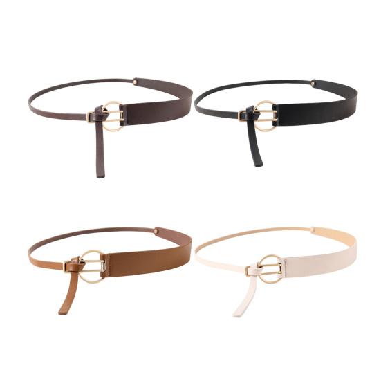 Imitation Leather Women Belt Adjustable Waist Circumference Dress Shirt Coat Waistband Fashion Accessories