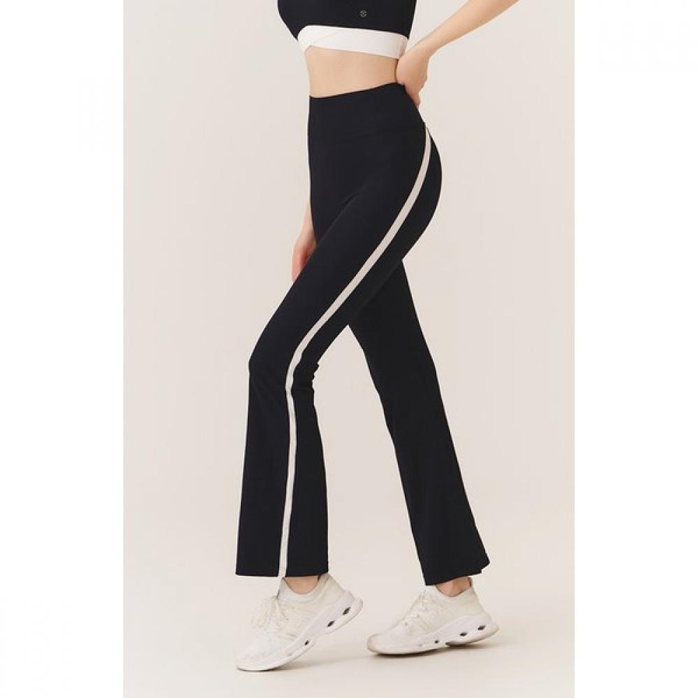 Huit Ticha Ribbed Contrast Bootcut Leggings Long Ver. Htwle5k51t