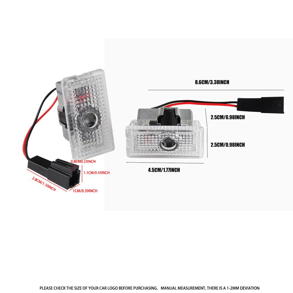 EBVE3 2pcs LED Car Door Projector Lamp Laser Welcome Courtesy Lights Decoration Accessories for Tesla Model Y Model 3 Model S Model X