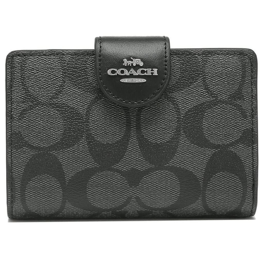 Аутлет Кошелек бифолд Signature Черный C0082 SVTSQ [Coach] Женский [Товар]