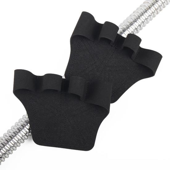 1 пара накладок для захвата для тяжелой атлетики, защита для рук, 4 пальца, перчатки для тренировок в спортзале, двухслойные нескользящие спортивные аксессуары для фитнеса