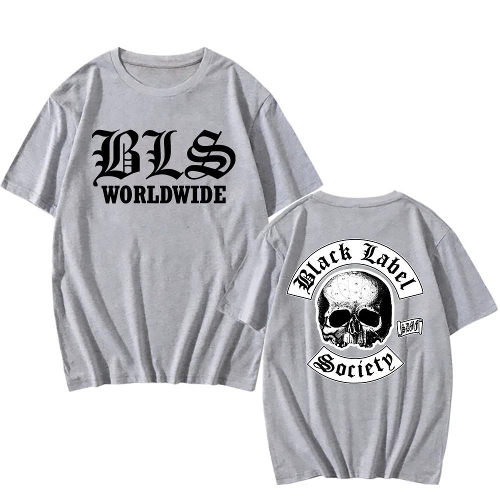 Black Label Society BLS Футболка по всему миру Закк Уайлд Хэви-метал Уличный Хип-хоп Унисекс Удобные Женские и Унисекс Футболки