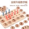 Ten-digit Counter Digital Matching Arithmetic Array Teaching Aid Addition And Subtraction Operation Early Education Educational Solid Wood Toys