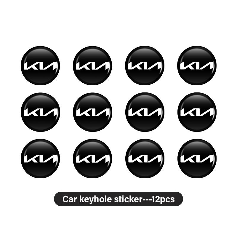 YNAZ6 8/12/20PCS Car Remote Control Key Badge Emblem Stickers Decorat Accessories For KIA Rio K5 K2 K3 Sportage Ceed Sorento Picanto