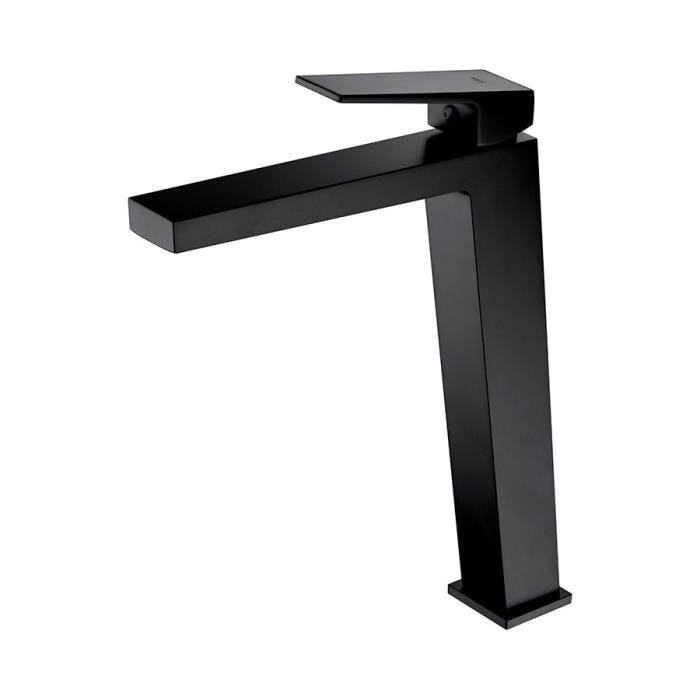 Robinet de lavabo haut - IMEX - ART - Noir - Finition mat - Monocommande