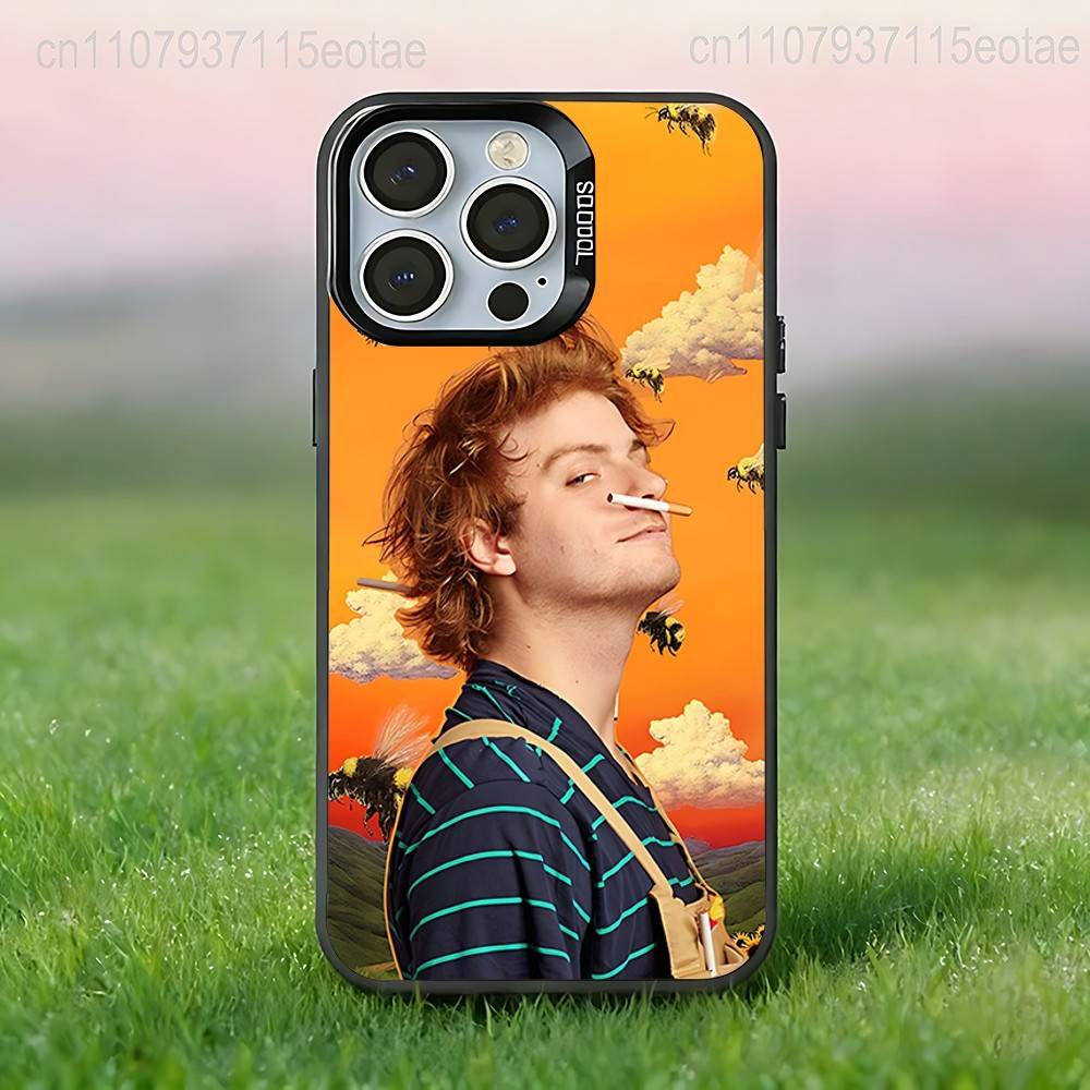 Чехол для телефона Mac D-DeMarco Singer для iPhone 17,16,15,14,13,12,11,Pro,XS,Max,Plus,Mini,SE4,E Черный Матовый Ударопрочный Чехол