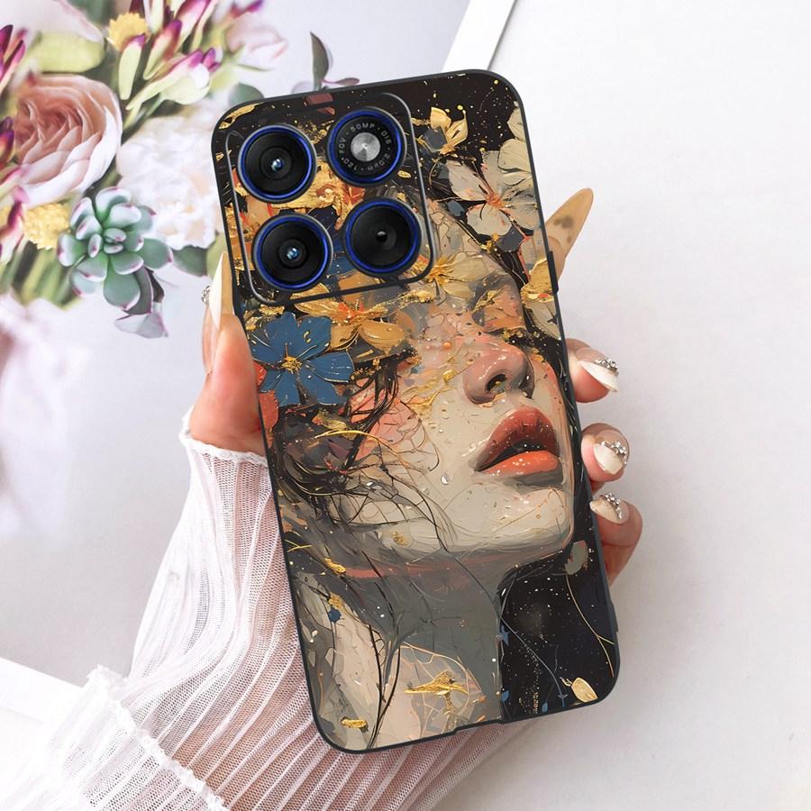 Для Motorola Edge 70 / Moto X70 Air Задняя крышка для Moto Edge70 X 70Air Чехол ТПУ Мягкий силикон Милый Кот Напечатанный Чехол для телефона