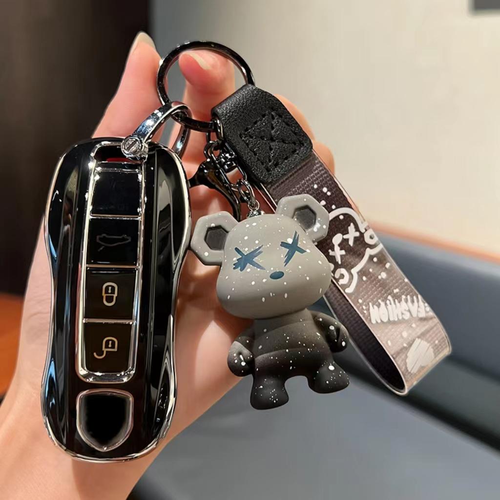 Чехол для автомобильного ключа из ТПУ, защитный чехол для Porsche 718 Cayenne Cayman Panamera 958 911 996 Boxster Macan 997 944 924 971 9YA