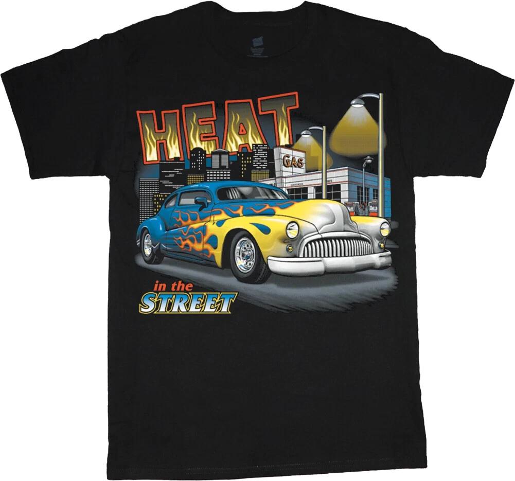 50'S Drag Racing Classic Cars T-shirt Mens Graphic Tee Shirt