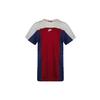 Nike Color Block Round Neck Loose Breathable Short Sleeve Dress Women Dresses Burgundy AR2405-677