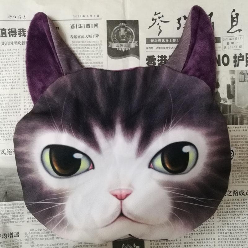 Креативная милая автомобильная наволочка с изображением кота, кролика, панды, животных, подголовник для лица, автомобильное сиденье, подушка для отдыха