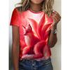 Футболка с 3D-принтом, летний и весенний топ с коротким рукавом и круглым вырезом, повседневная женская одежда