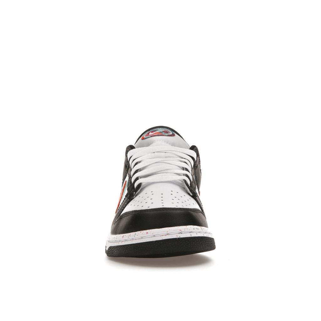 Nike Женские кроссовки Dunk Low Multi-Swoosh Black White Rush-Pink FD4623-131