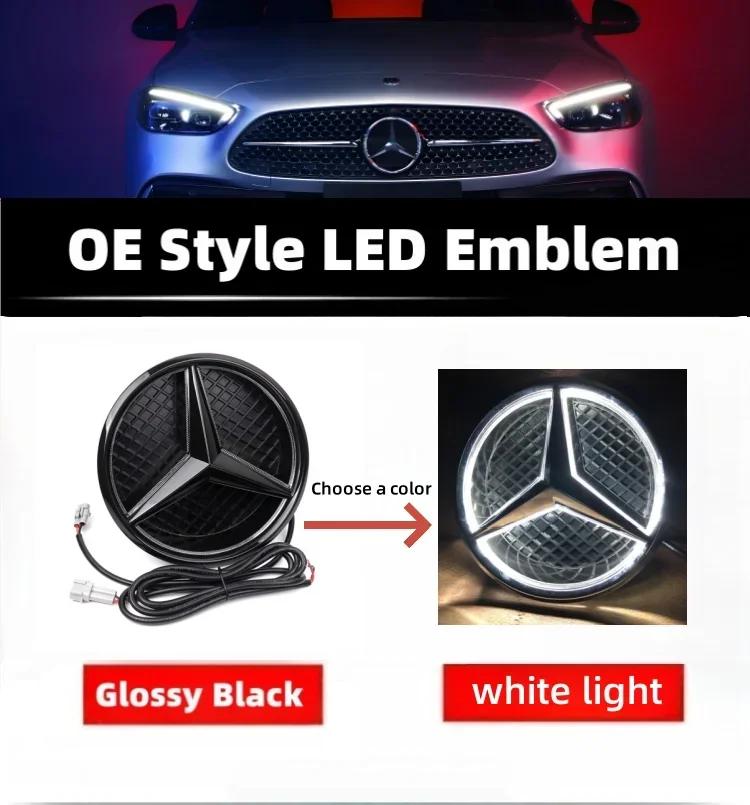 CEO1 Для решетки радиатора Mercedes Benz AMG со звездой для Mercedes Benz W205 W212 W213 W204 W166 CLA W253 GLK Автомобиль Белый Синий и светодиодная подсветка