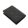 Б/у 9539 Визитница Guccissima 779844 CWC1N 4009 7946 Двусторонняя с клапаном и боковым отделением, с тиснением GG, черная, мужская