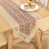 European Light Luxury Lace Embroidered Table Runner for TV Cabinet, Shoe Cabinet, Coffee Table, and Dining Table.