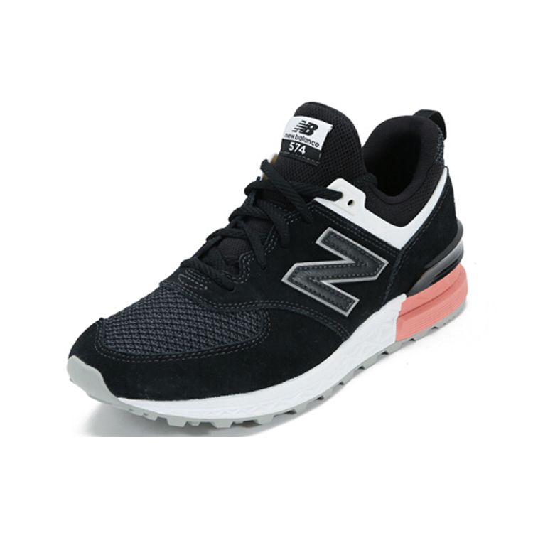 New Balance Кроссовки унисекс 574 Sport черные пыльно-персиковые MS574STK