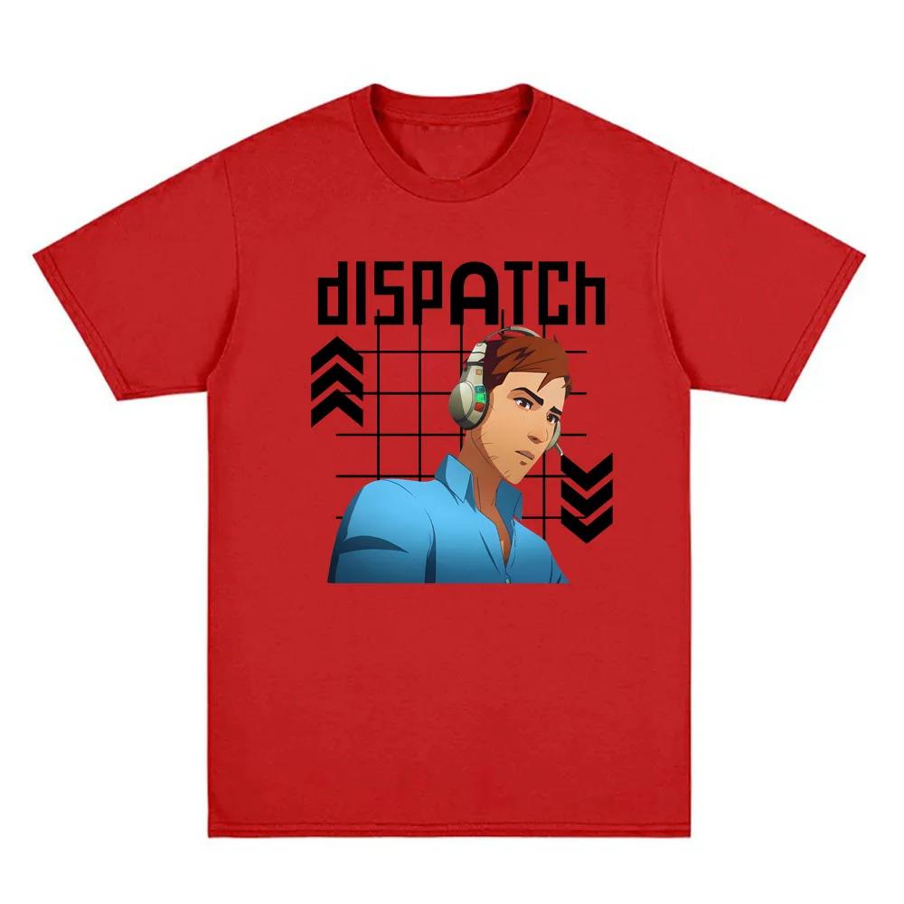 Dispatch Футболка 2026 НОВАЯ 100% Хлопок Удобная Печать с Рисунком Манга Игра ТИШКА Повседневная Высокое Качество Круглый Вырез Мягкие Футболки