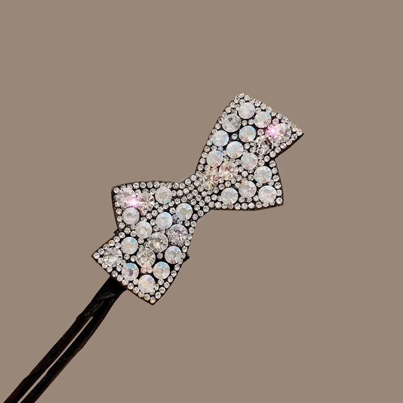 1pc Elegant Pearl Flower Bun Maker Korean Lazy Hair Curler Styling Accessories Hair Style Hairpin Hair Braiding Braider Hairgrip
