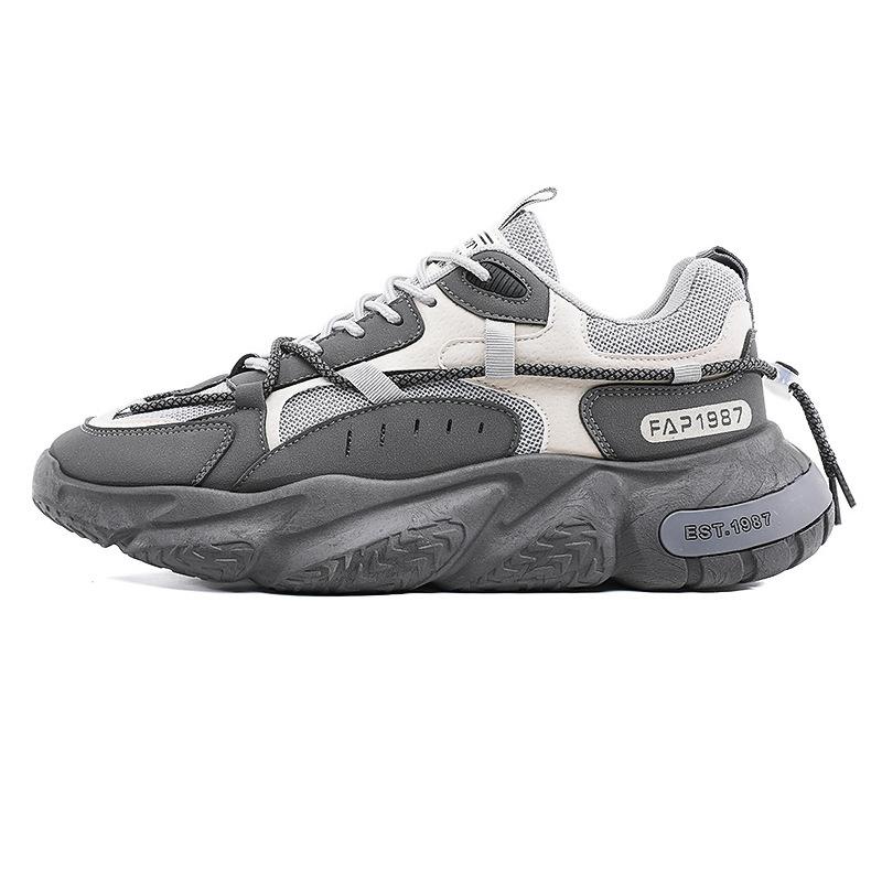 Мужская обувь осень 2025 года, новая спортивная обувь для отдыха, дышащая, увеличивающая рост, обувь для папы, мужская обувь, модная обувь для лета