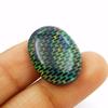 Lab-Created Opal Loose Gemstone Oval Cut Boulder Doublet 16 ct for Jewelry Making and Crafts
