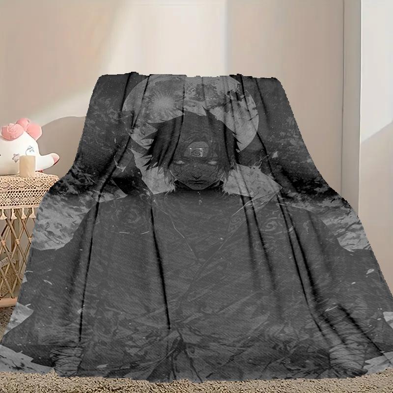 1pc naruto Blanket, Cozy Valentine's Day Blanket, Multi-functional Nap Blanket Available Throughout the Four Seasons