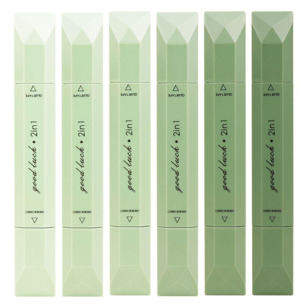 4 шт. Корректирующая лента большой емкости 2-в-1 ручки-диспенсеры Портативная точечная клейкая лента Школьные принадлежности