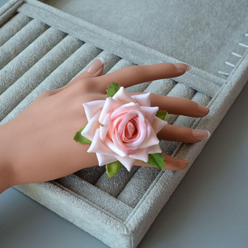 Винтажная красная роза заколка для волос сбоку для танцевальных выступлений