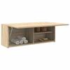 VidaXL Wall-mounted Bathroom Cabinet Sonoma Oak 80x25x30 Cm Engineered Wood 860078