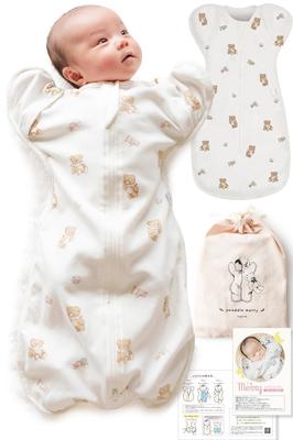 Пеленка для новорожденных от Midwives Natural Coperta Baby Products Baby Gift и [сертифицировано IHDI] [рекомендуется 100% хлопок] (Игрушка Медведь, Маленькая)