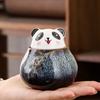 Tea Canister Panda Ceramic Storage Tank Creative Cute Tea Table Ornaments Living Room Coffee Table Decoration