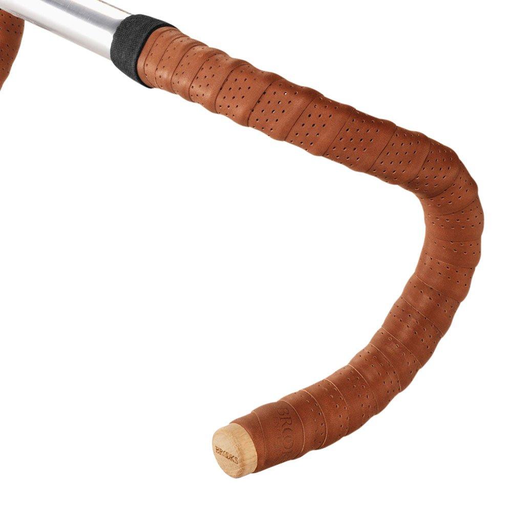 Japanese BROOKS Bicycle Grips and Bar Tape BAR Honey Brown [Official Product] [LEATHER TAPE]