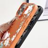 Для iPhone 16 Pro Max 15 Pro 14 13 12 11 чехол с цветочным принтом матовая кожа текстура TPU мягкий ударопрочный тонкий чехол для телефона