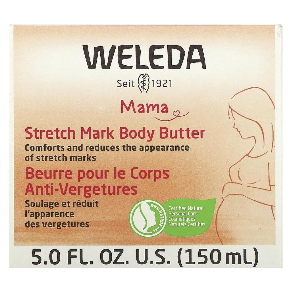 Weleda Mama, Stretch Mark Body Butter, 5 Fl Oz (150 Ml)