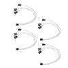 4pcs PWM Fan Extension Cable 4 Pin Silver Coated Copper Wire PC Fan Extension Cable for PC Cooling
