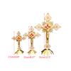 Metal Jesus Cross Religious Standing Crucifix Crosses Decoration Vintage Christian Church Home Shelf Tabletop Ornaments