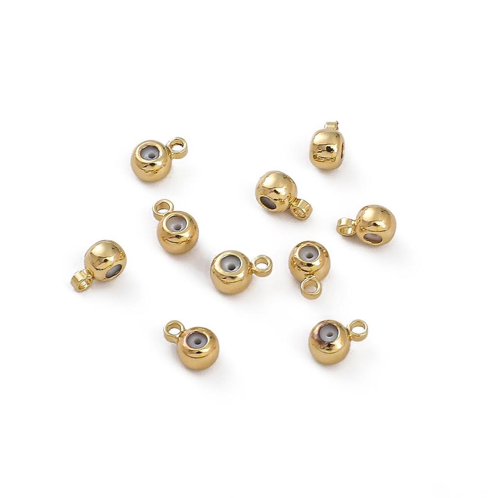 Copper Suspended Silicone Beads For DIY Jewelry Making Craft Accessories