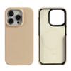 LANGSIDI Cowhide Genuine Leather for Magsafe Case for iPhone 15 16 17 18 Pro Max Air 17Pro Lens Protective Shockproof Cover