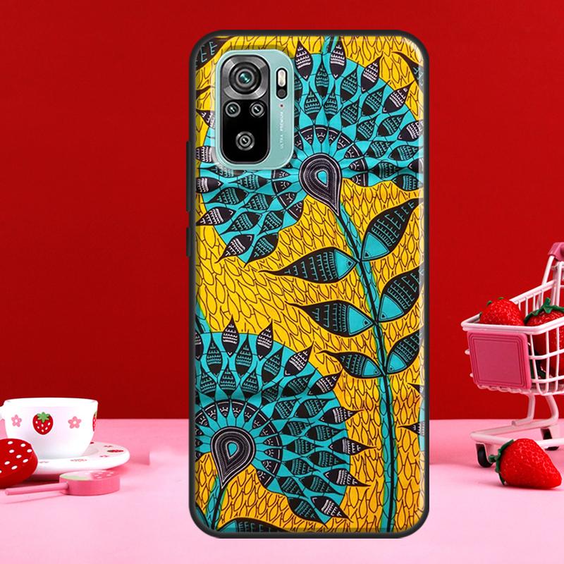 Тканевый принт в африканском стиле для Xiaomi Redmi Note 8 9 10 11 Pro Note 10S 9S 11S, чехол для Redmi 9 10 9T 9A 9C Coque
